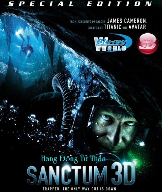 D007. Sanctum - Hang Động Tử Thần 3D 25G(DTS-HD 5.1)  